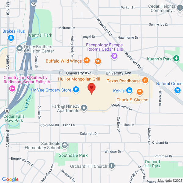 Map of the area